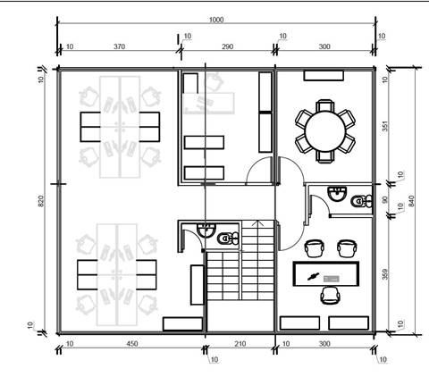 Proyecto de oficinas y vestuarios